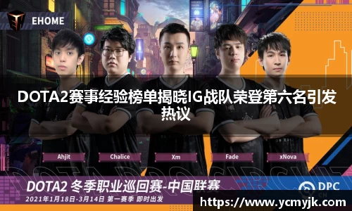 DOTA2赛事经验榜单揭晓IG战队荣登第六名引发热议